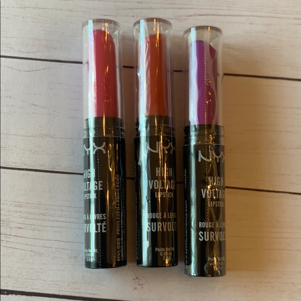Lot of NYX High Voltage Lipsticks